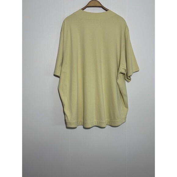 Everlane Baseball Shirt Mens XXL Green Premium Weight Button Front Short Sleeve - Picture 10 of 12